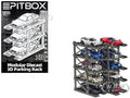 Modular Diecast 3D Parking Rack Display Stand Set of 10 Racks for 1/64 Scale Model Cars by Pitbox